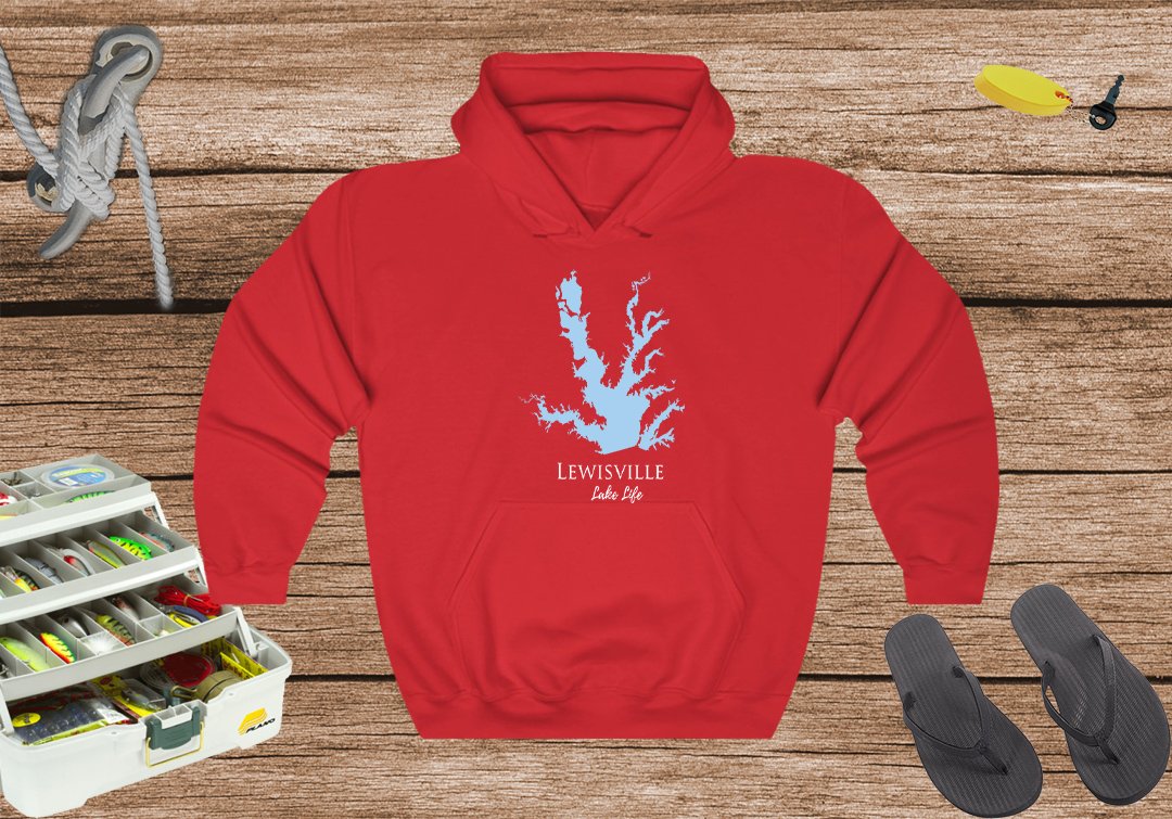 Lewisville Lake Life Hoodie Sweatshirt - Texas Lake