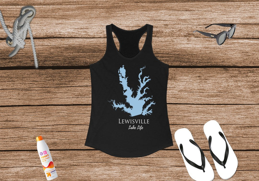 Lewisville Lake Life Women's Ideal Racerback Tank - Texas Lake