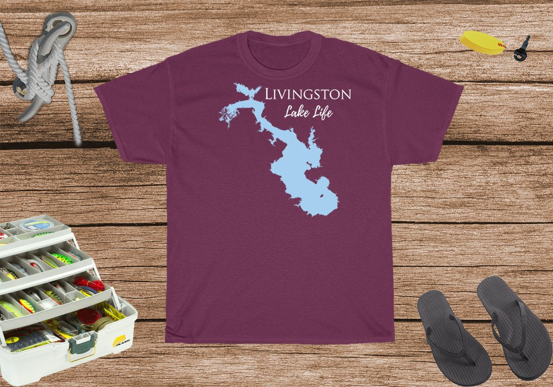 Livingston Lake Life Heavy Cotton Tee - Texas Lake