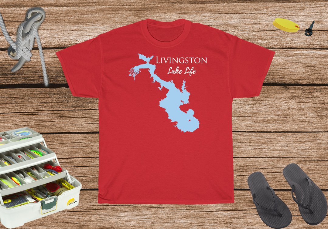 Livingston Lake Life Heavy Cotton Tee - Texas Lake