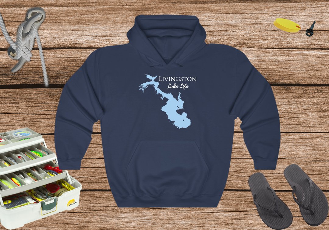 Livingston Lake Life Hoodie Sweatshirt - Texas Lake