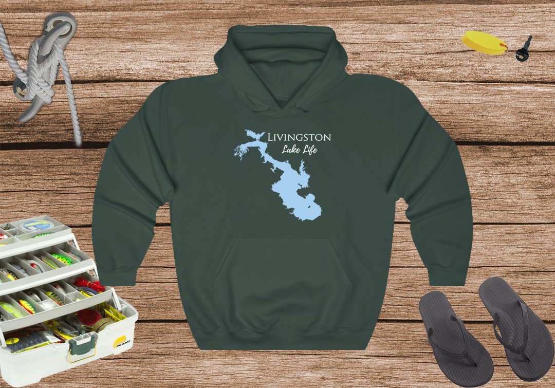 Livingston Lake Life Hoodie Sweatshirt - Texas Lake