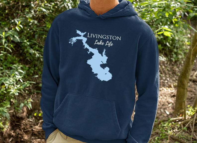 Livingston Lake Life Hoodie Sweatshirt - Texas Lake