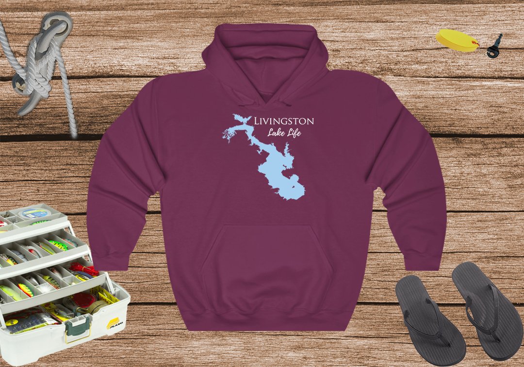 Livingston Lake Life Hoodie Sweatshirt - Texas Lake