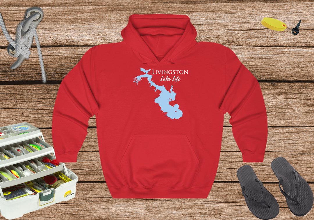 Livingston Lake Life Hoodie Sweatshirt - Texas Lake