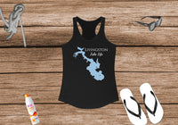 Livingston Lake Life - Women's Ideal Racerback Tank - Texas Lake