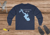 Livingston - Cotton Long Sleeve Shirt -Ultra Cotton Long Sleeve Tee - Texas Lake