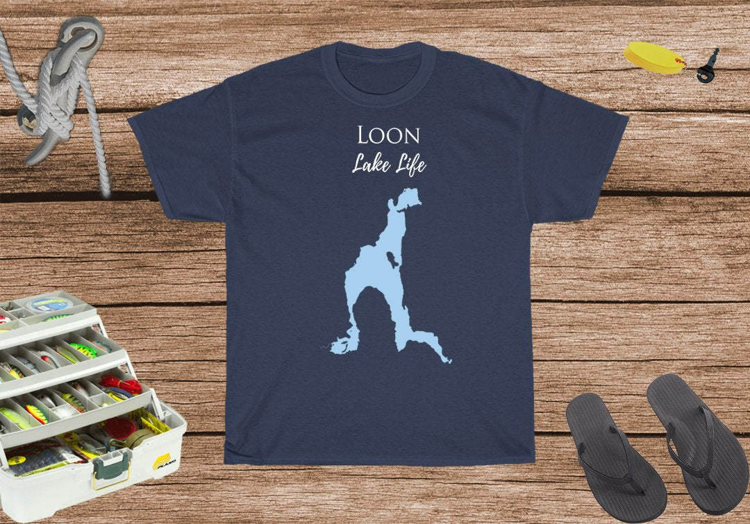 Loon Lake Life Heavy Cotton Tee - New York Lake