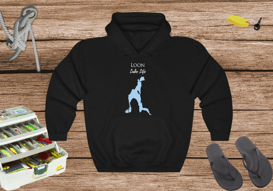 Loon Lake Life Hoodie Sweatshirt - New York Lake