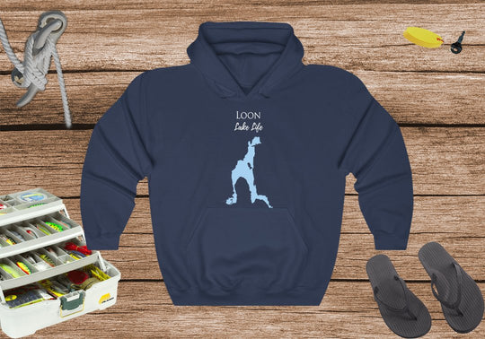 Loon Lake Life Hoodie Sweatshirt - New York Lake