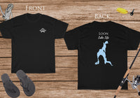 Loon Lake Life - Cotton Short Sleeved - FRONT & BACK PRINTED - Short Sleeved Cotton Tee - New York Lake