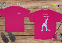 Loon Lake Life - Cotton Short Sleeved - FRONT & BACK PRINTED - Short Sleeved Cotton Tee - New York Lake