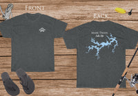 Mark Twain Lake Life - Cotton Short Sleeved - FRONT & BACK PRINTED - Short Sleeved Cotton Tee - Missouri Lake