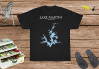 Lake Martin Alabama - Heavy Cotton Tee - Alabama Lake