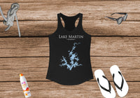 Lake Martin Alabama - Women's Ideal Racerback Tank - Alabama Lake