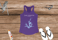 Lake Martin Alabama - Women's Ideal Racerback Tank - Alabama Lake