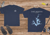 Lake Martin Alabama - Cotton Short Sleeved - FRONT & BACK PRINTED - Short Sleeved Cotton Tee -  North Carolina & South Carolina Lake