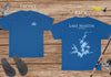 Lake Martin Alabama - Cotton Short Sleeved - FRONT & BACK PRINTED - Short Sleeved Cotton Tee -  North Carolina & South Carolina Lake