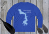 Milford Lake Life Dri-fit Boating Shirt - Breathable Material- Men's Long Sleeve Moisture Wicking Tee - Kansas Lake