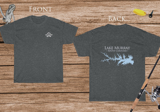 Lake Murray Life - Cotton Short Sleeved - FRONT & BACK PRINTED - Short Sleeved Cotton Tee - South Carolina Lake