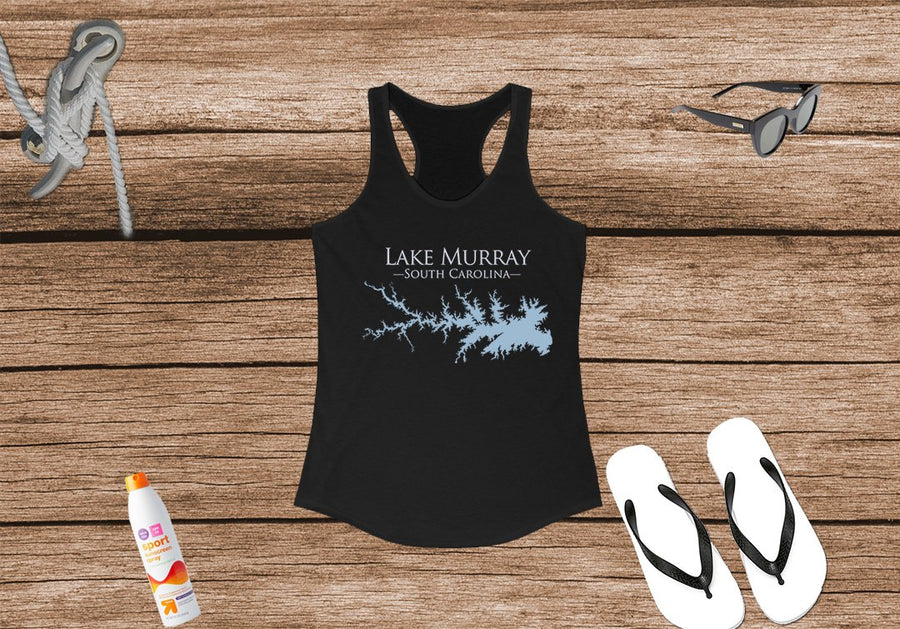 Lake Murray Women's Ideal Racerback Tank - South Carolina Lake