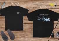 Lake Murray Life - Cotton Short Sleeved - FRONT & BACK PRINTED - Short Sleeved Cotton Tee - South Carolina Lake