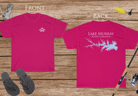 Lake Murray Life - Cotton Short Sleeved - FRONT & BACK PRINTED - Short Sleeved Cotton Tee - South Carolina Lake