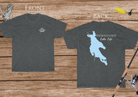 Newfound Lake Life - Cotton Short Sleeved - FRONT & BACK PRINTED - Short Sleeved Cotton Tee - New Hampshire Lake