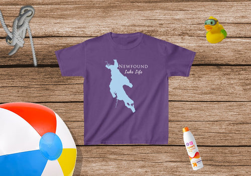 Newfound Lake Life - Kids Heavy Cotton Tee - New Hampshire Lake
