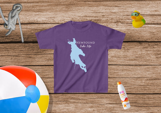 Newfound Lake Life - Kids Heavy Cotton Tee - New Hampshire Lake