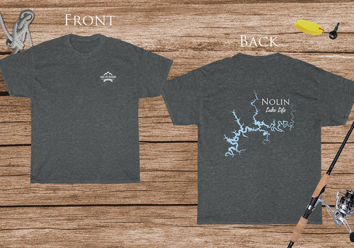Nolin Lake Life - Cotton Short Sleeved - FRONT & BACK PRINTED - Short Sleeved Cotton Tee - Kentucky Lake