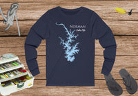 Norman Lake Life Unisex Cotton Jersey Long Sleeve Tee - North Carolina Lake