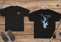 Norman Lake Life - Cotton Short Sleeved - FRONT & BACK PRINTED - Short Sleeved Cotton Tee - North Carolina Lake