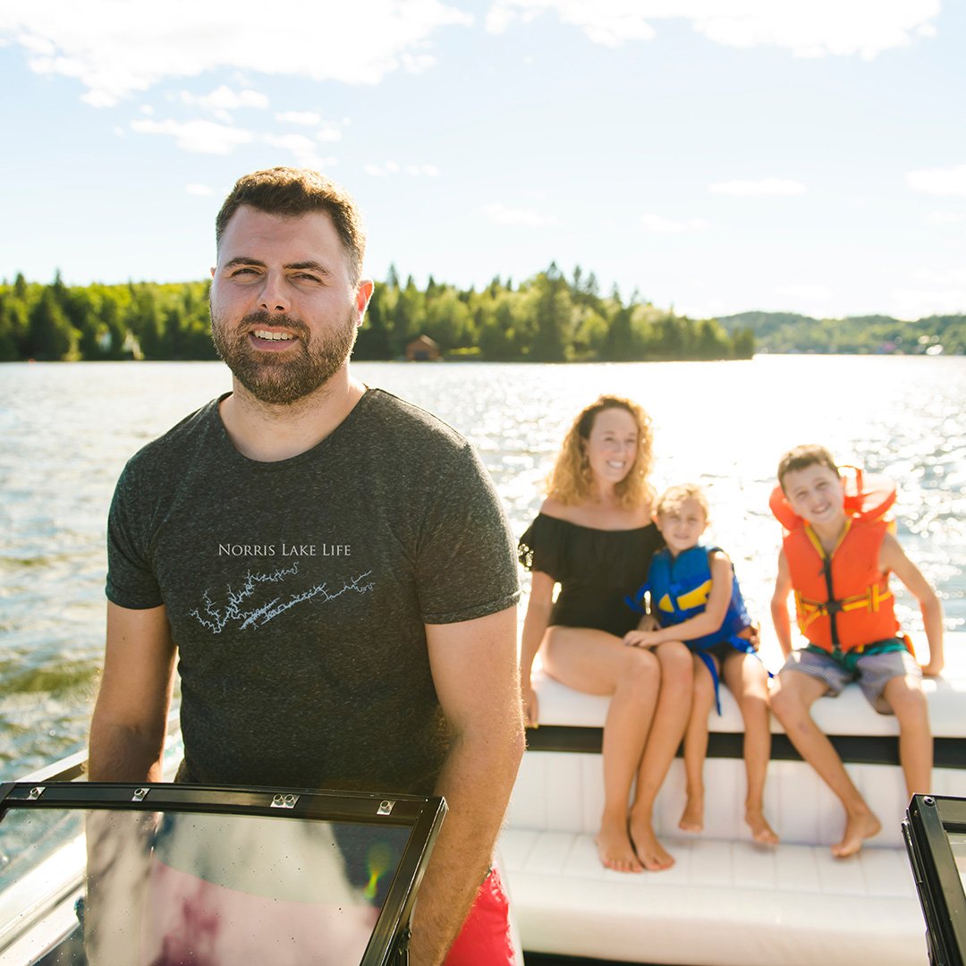 Norris Lake Life Heavy Cotton Tee - Tennessee Lake