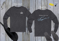 Norris Lake Life Unisex Cotton Jersey Long Sleeve Tee - Back Printed - Tennessee Lake