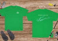 Norris Lake Life - Cotton Short Sleeved - FRONT & BACK PRINTED - Short Sleeved Cotton Tee - Tennessee Lake