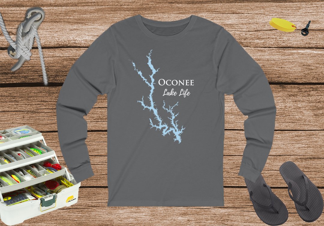 Oconee Lake Life Unisex Cotton Jersey Long Sleeve Tee - Georgia Lake