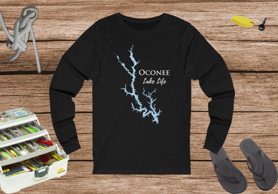 Oconee Lake Life Unisex Cotton Jersey Long Sleeve Tee - Georgia Lake