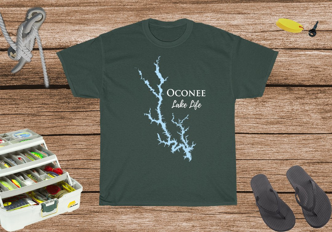 Oconee Lake Life Heavy Cotton Tee - Georgia Lake