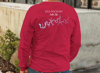 Old Hickory Lake Life Unisex Cotton Jersey Long Sleeve Tee - BACK PRINTED - Tennessee Lake