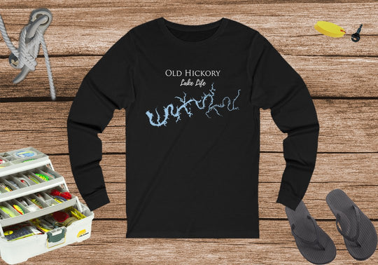 Old Hickory Lake Life Unisex Cotton Jersey Long Sleeve Tee - Tennessee Lake