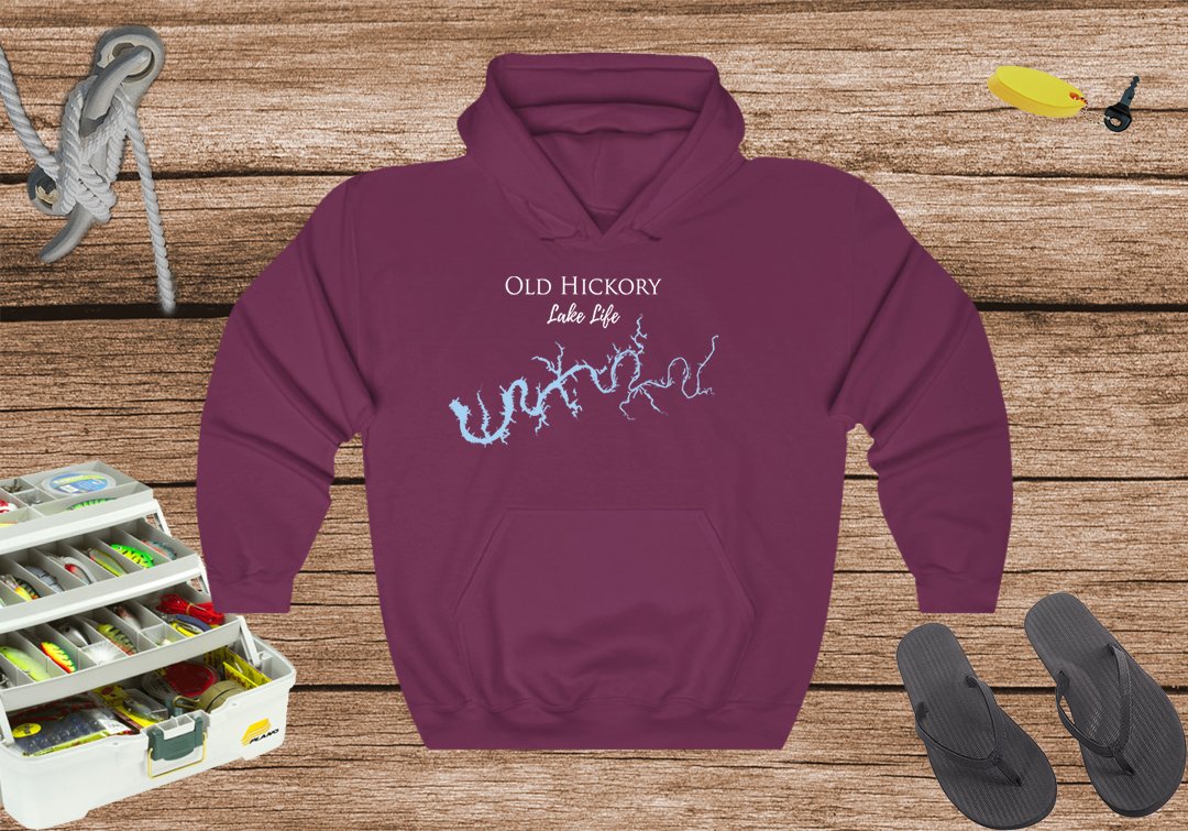 Old Hickory Lake Life Hoodie Sweatshirt - Tennessee Lake