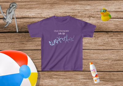 Hickory Lake Life - Kids Heavy Cotton Tee - Tennessee Lake