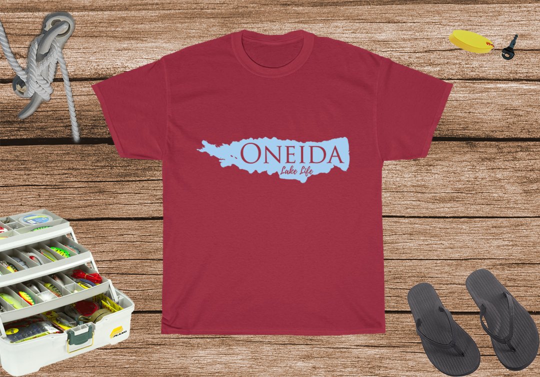 Oneida Lake Life Heavy Cotton Tee - New York Lake