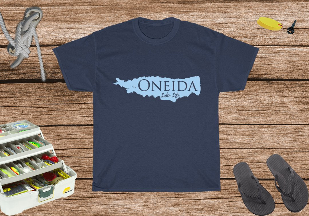 Oneida Lake Life Heavy Cotton Tee - New York Lake