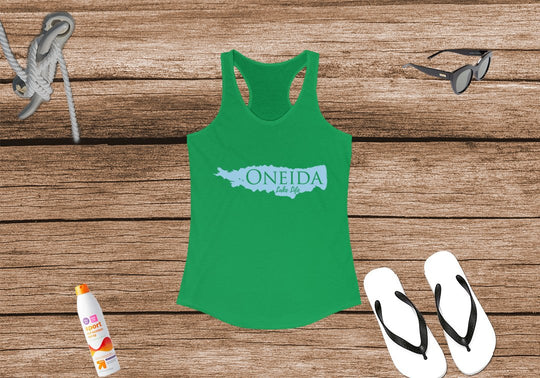 Oneida Lake Life Women's Ideal Racerback Tank - New York Lake