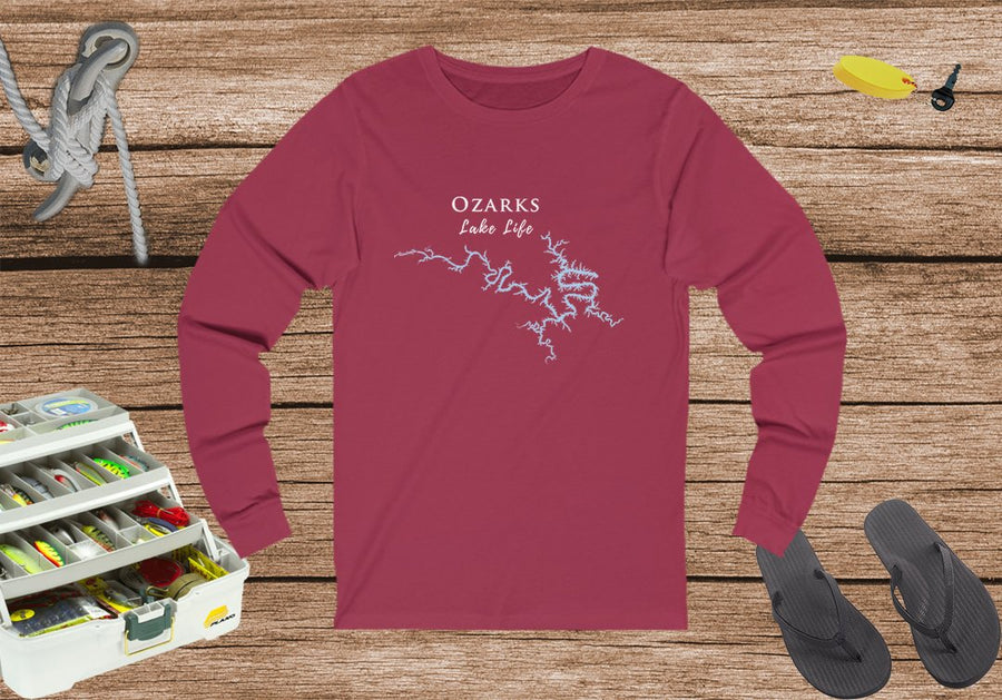 Lake of the Ozarks Lake Life Unisex Cotton Jersey Long Sleeve Tee - Missouri Lake