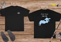 Paw Paw Lake Life - Cotton Short Sleeved - FRONT & BACK PRINTED - Short Sleeved Cotton Tee - Michigan Lake