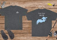 Paw Paw Lake Life - Cotton Short Sleeved - FRONT & BACK PRINTED - Short Sleeved Cotton Tee - Michigan Lake