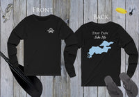 Paw Paw Lake Life Unisex Cotton Jersey Long Sleeve Tee - Back Printed - Michigan Lake